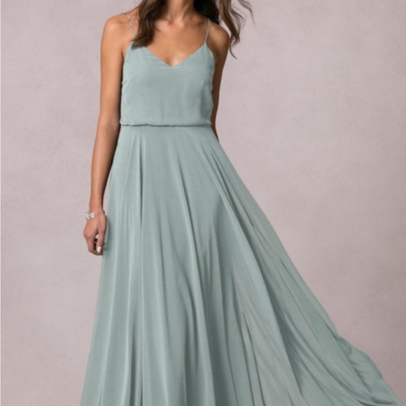 Jenny Yoo Inesse Dress in Morning Mist, Size 2 - Picture 2 of 5